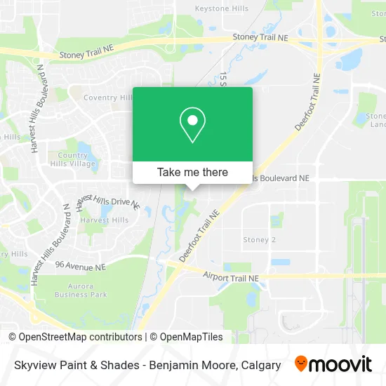 Skyview Paint & Shades - Benjamin Moore map