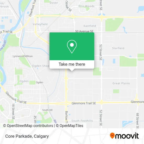 Core Parkade map