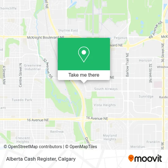 Alberta Cash Register map