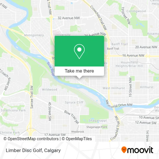 Limber Disc Golf map