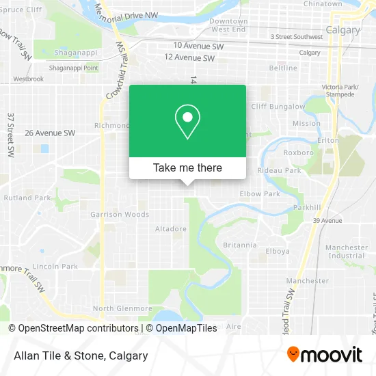 Allan Tile & Stone map