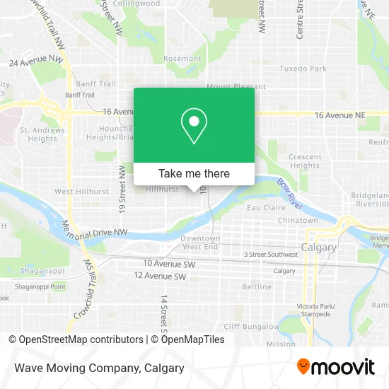 Wave Moving Company map