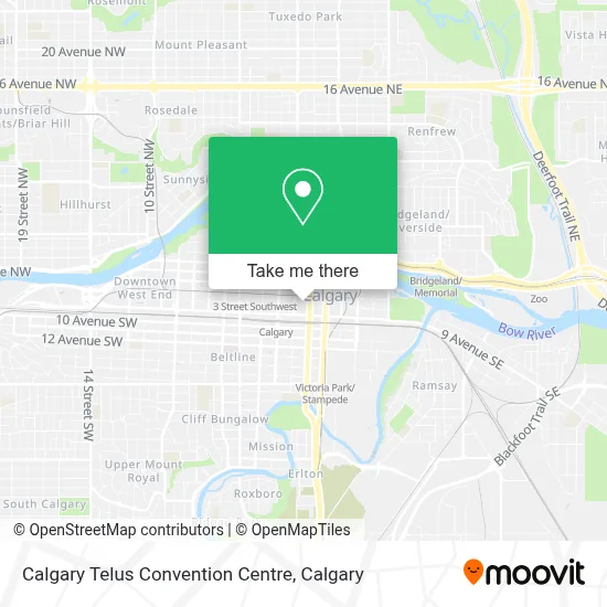 Calgary Telus Convention Centre map