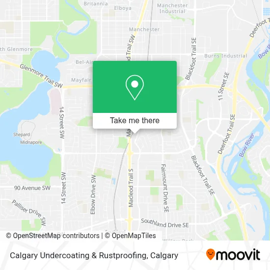Calgary Undercoating & Rustproofing map