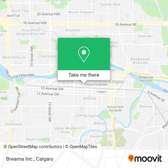 Breama Inc. map