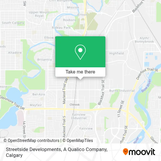Streetside Developments, A Qualico Company map