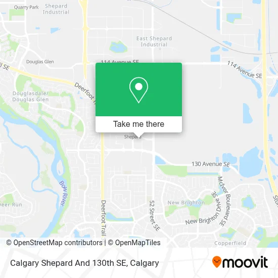 Calgary Shepard And 130th SE map