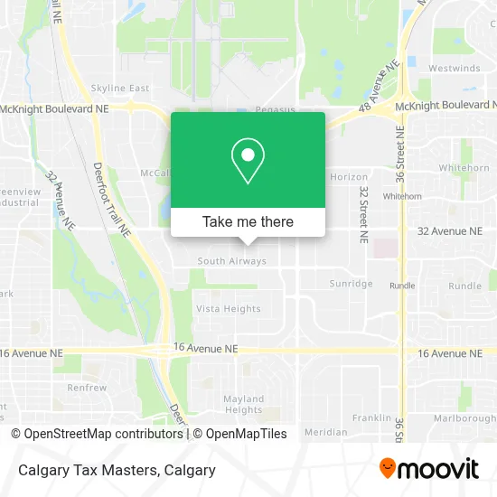 Calgary Tax Masters map