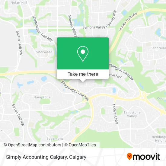 Simply Accounting Calgary map