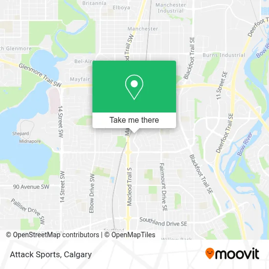 Attack Sports map