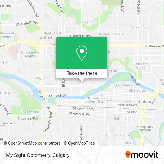 My Sight Optometry map