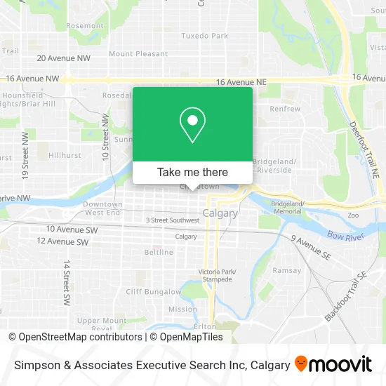 Simpson & Associates Executive Search Inc map