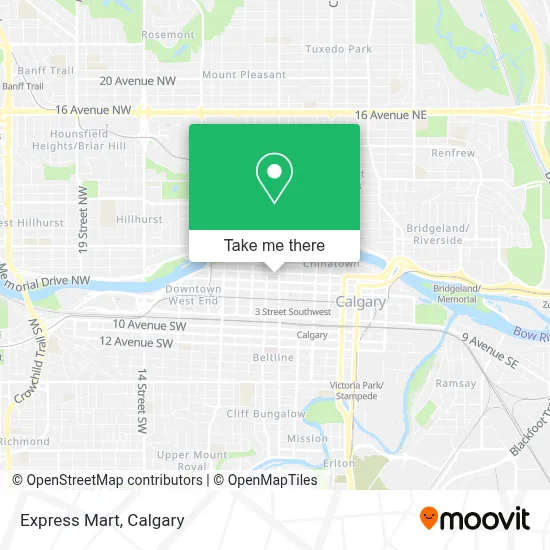 Express Mart map