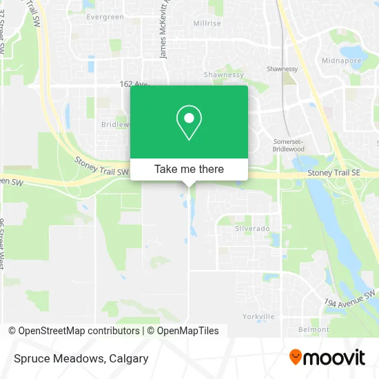 Spruce Meadows map