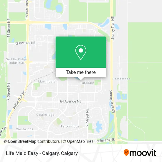 Life Maid Easy - Calgary map