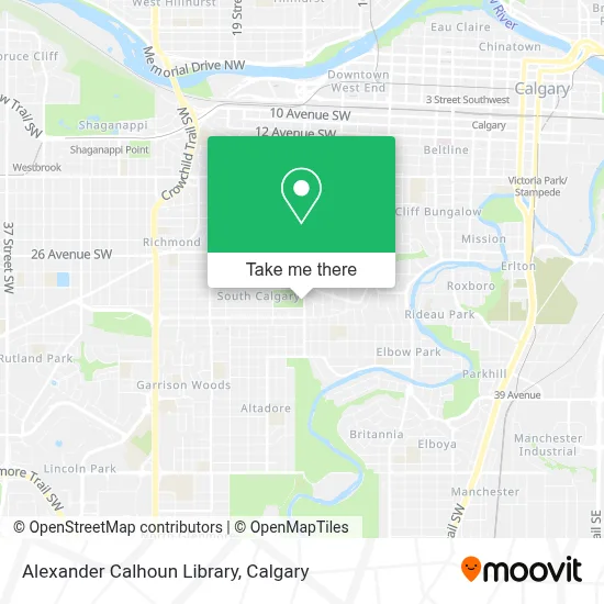 Alexander Calhoun Library map