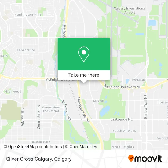 Silver Cross Calgary map