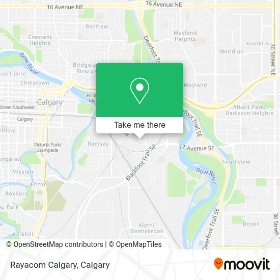 Rayacom Calgary map