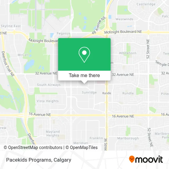 Pacekids Programs map