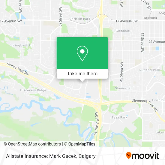 Allstate Insurance: Mark Gacek map