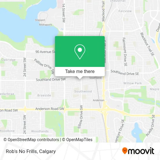 Rob's No Frills map