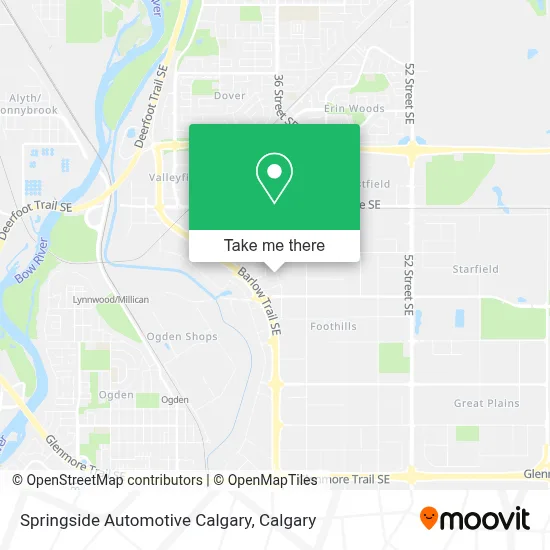 Springside Automotive Calgary map