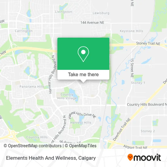 Elements Health And Wellness map