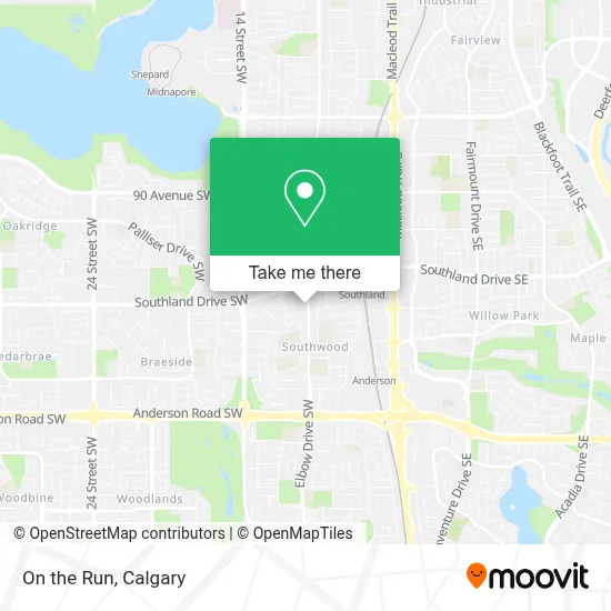 On the Run map