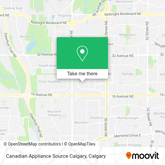Canadian Appliance Source Calgary map