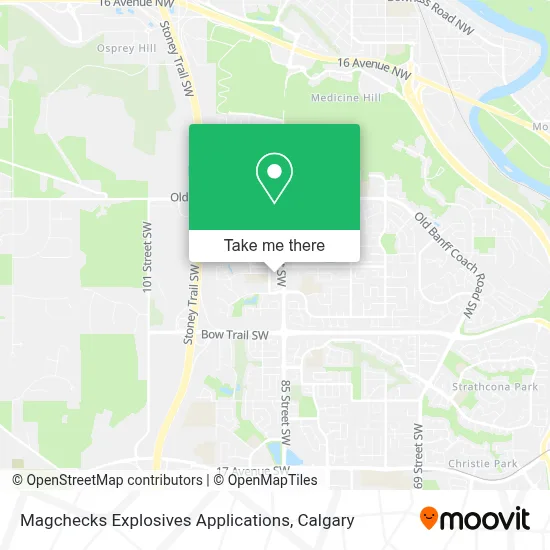 Magchecks Explosives Applications map
