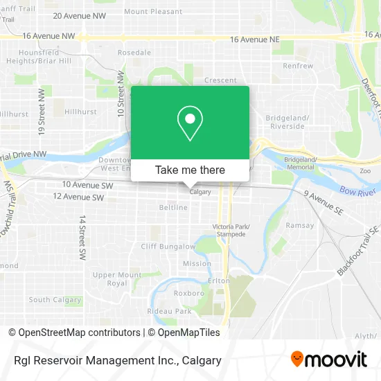Rgl Reservoir Management Inc. map