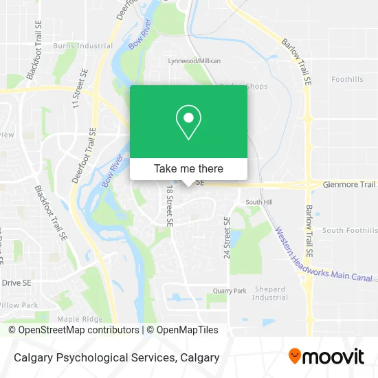 Calgary Psychological Services map