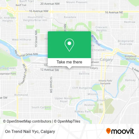 On Trend Nail Yyc map