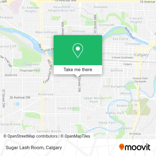 Sugar Lash Room map