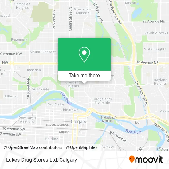 Lukes Drug Stores Ltd map