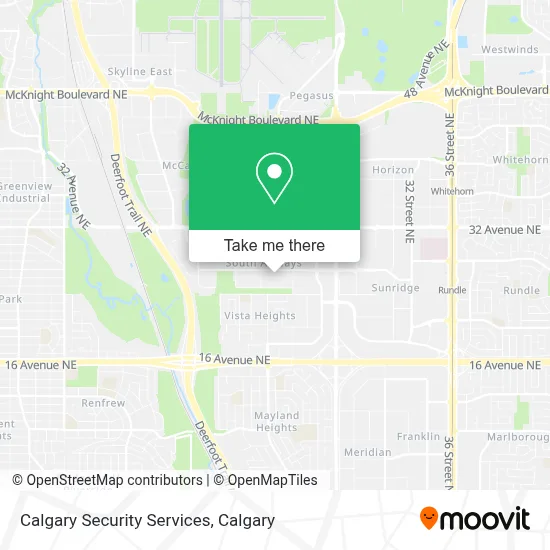 Calgary Security Services map