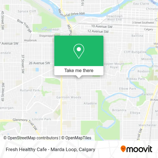 Fresh Healthy Cafe - Marda Loop map