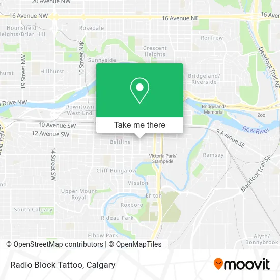 Radio Block Tattoo map