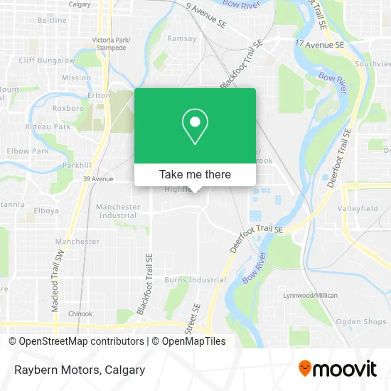 Raybern Motors map