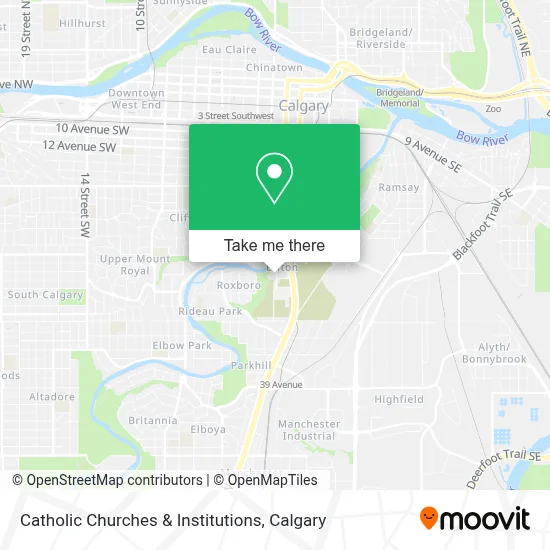 Catholic Churches & Institutions map