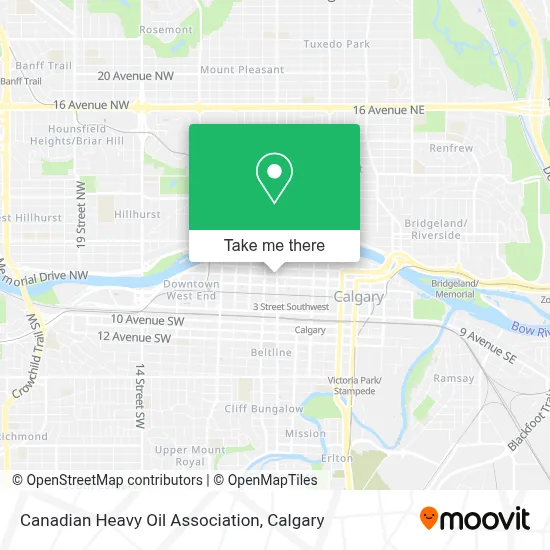 Canadian Heavy Oil Association map