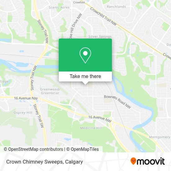 Crown Chimney Sweeps map