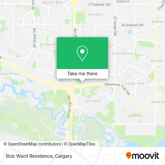 Bob Ward Residence map