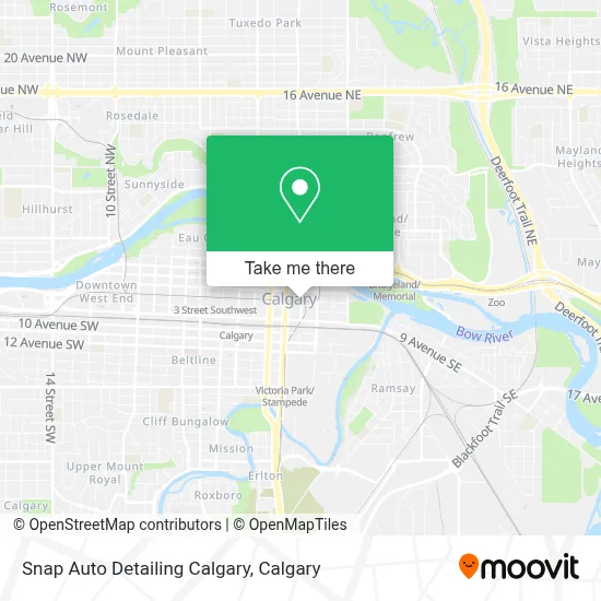 Snap Auto Detailing Calgary map