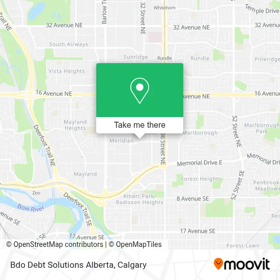 Bdo Debt Solutions Alberta map