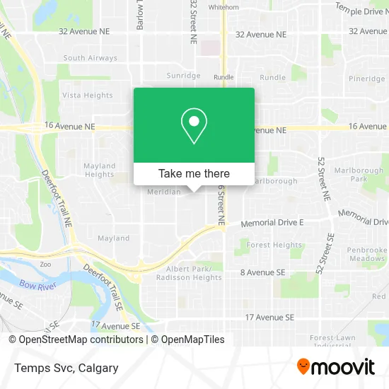 Temps Svc map