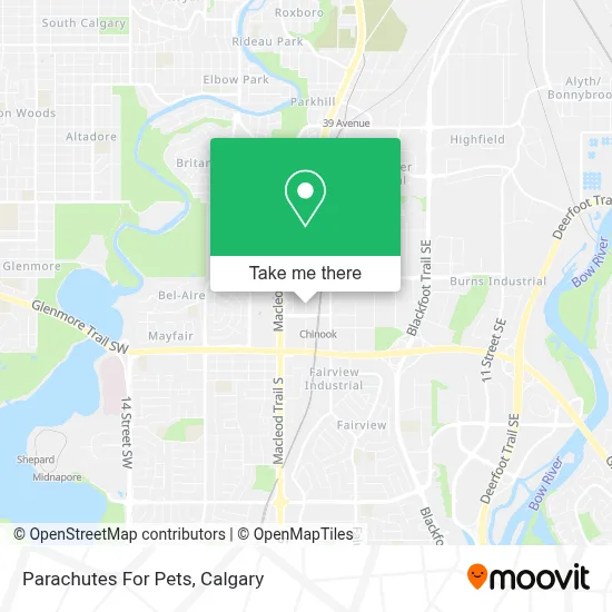Parachutes For Pets map