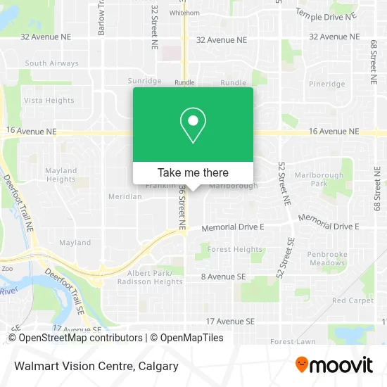Walmart Vision Centre map