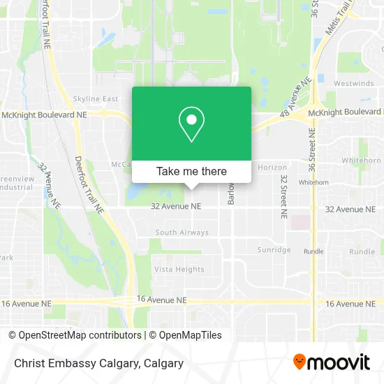 Christ Embassy Calgary map