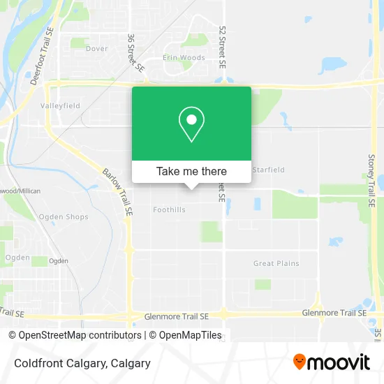 Coldfront Calgary map